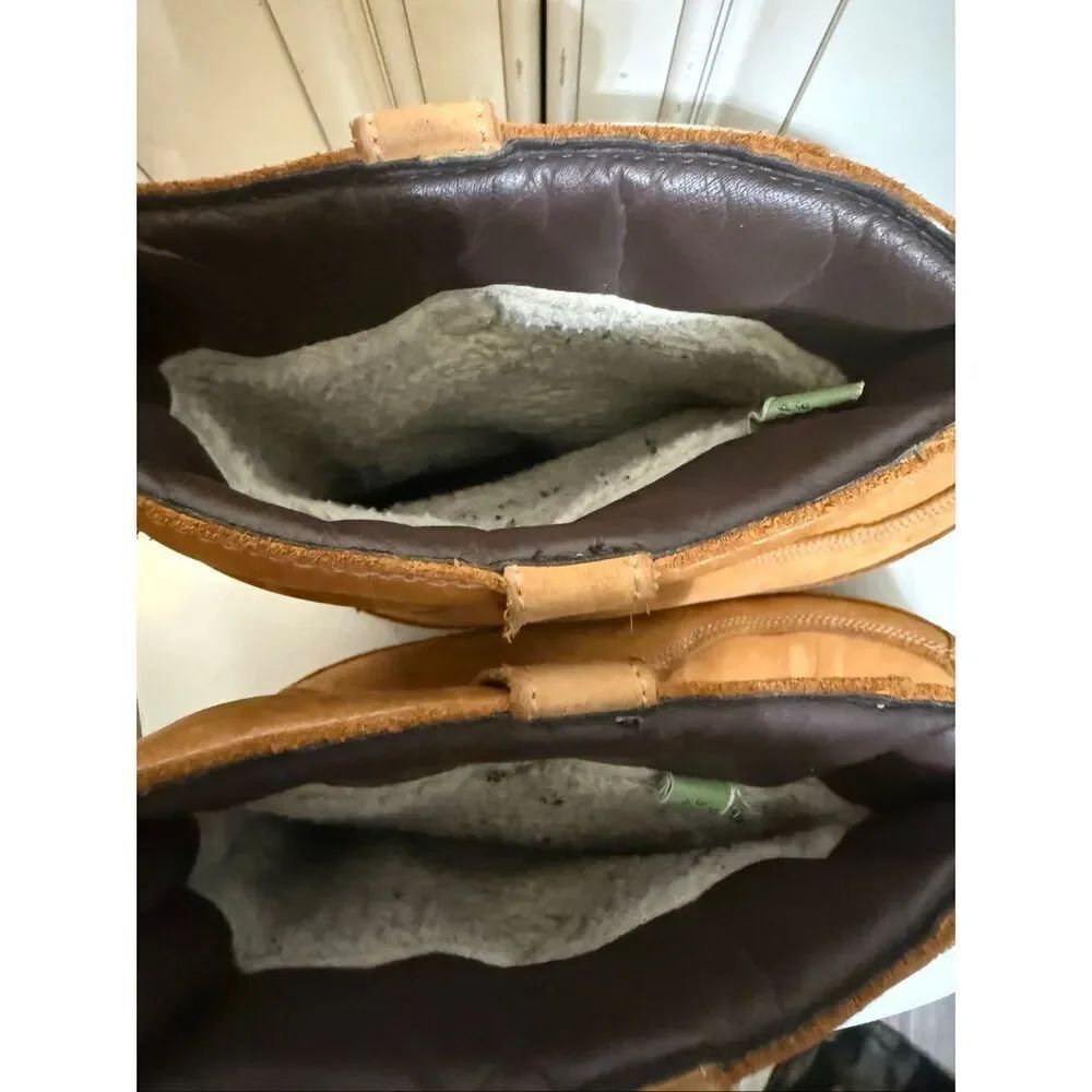 Timberland Women's Mukluk Thermolite Leather Pull On Waterproof Snow Boots Tan 8 - Picture 2 of 14